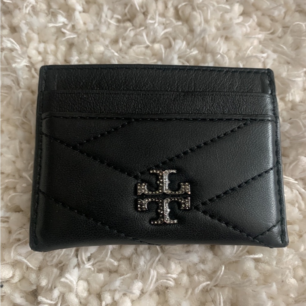 Tory Burch Quilted Black Card Case